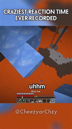 FASTEST Reaction Time Ever in Minecraft… (0.01 Seconds 😳⚡)