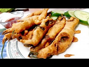 Chilli stuffed pakora|chilli pakora easy recipe