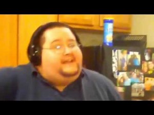 Fat guy farts and shatters glass