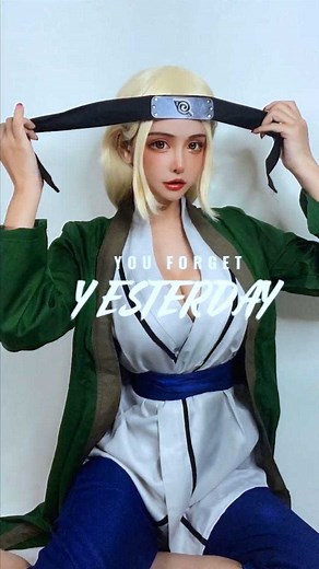 火影忍者纲手cos，看完美女的这个版本，不比博人传热血多了？