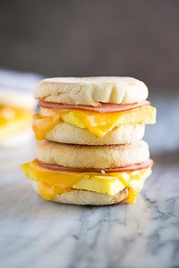 24K views · 103 reactions | Make-ahead FREEZER BREAKFAST SANDWICHES are a total game changer! You're going to love my egg hack for making 12 eggs "squares" at once.  https://tastesbetterfromscratch.com/freezer-breakfast-sandwiches/ | Tastes Better From Scratch | Facebook