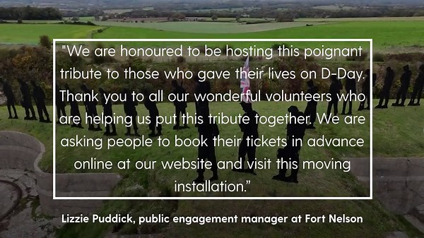 British D-Day heroes commemorated with installation of 1,475 silhouettes