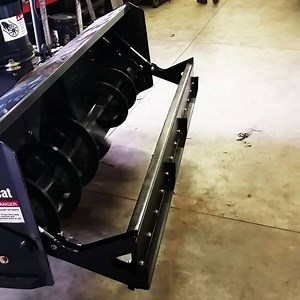 Add rubber edged back drag blade to your snowblower to increase productivity! #cmpattachments #snowremoval #snowblower #backdrag #blade #winter #bobcat #kubota #johndeere #newholland #case #terex | CMP Attachments