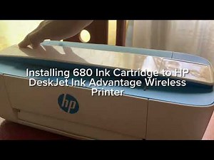 Installing 680 Ink Cartridge to HP DeskJet Ink Advantage Wireless Printer