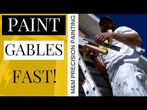 How To Paint Gable End Of House | Super Fast!