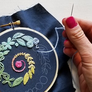 Spiral Sampler Beginner Embroidery Pattern (PDF)
