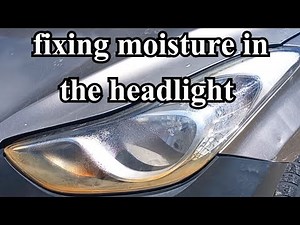 simple trick to fix a headlight with moisture and condensation inside