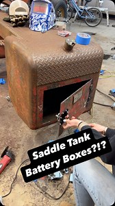 She’s the last of her kind….1949 Diamond-T saddle tanks getting turned into battery boxes and toolboxes for her 1941 Ford Powerstroke build. #crossthreadgarage #fyp #dadanddaughter #ford #powerstroke #sweetpatina #hotshotssecret #coldcasecooled #bruntworkwear #designengineeringinc #precisebuilt #fordahlbilt | Crossthread Garage & Salvage