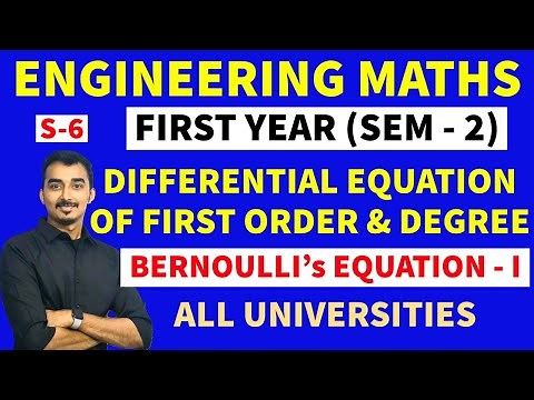 DIFFERENTIAL EQUATION OF FIRST ORDER & FIRST DEGREE | LINEAR D.E |S-6|ENGINEERING FIRST YEAR| SEM-2