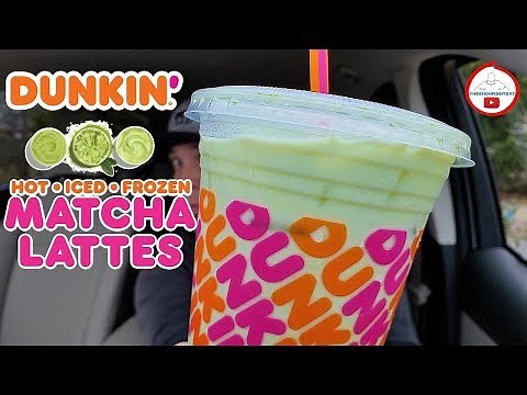 Dunkin'® Iced Matcha Latte Review! 🧊🍵☕