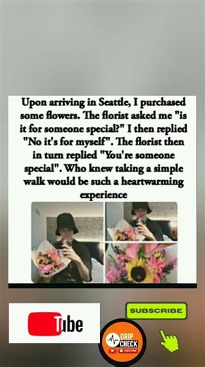 🌸😭Bought flowers in Seattle; florist asked if they’re for someone special.she said yes.#Shorts"