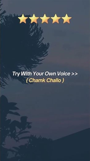TRY WITH YOUR OWN VOICE 🤍- CHAMK CHALLO SONG LYRICS🎶#song#lyrics#songlyrics#trywithyourownvoice.....