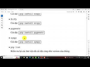 Cài đặt python 3.12 - Cài đặt các thư viện và chạy thử chương trình đóng gói pyinstaller