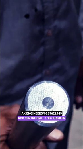 ROD CENTRE DRILL AND OD CHAMFER #shorts #rod #centre