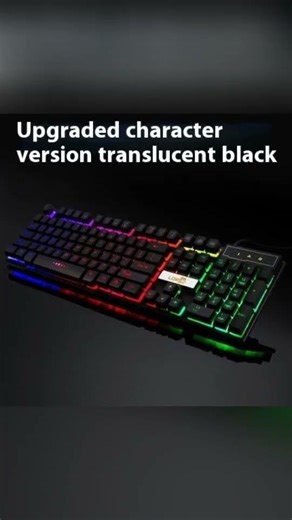 Industrial RGB Gaming Keyboard – USB Wired Backlit Keyboard for PC Gamers