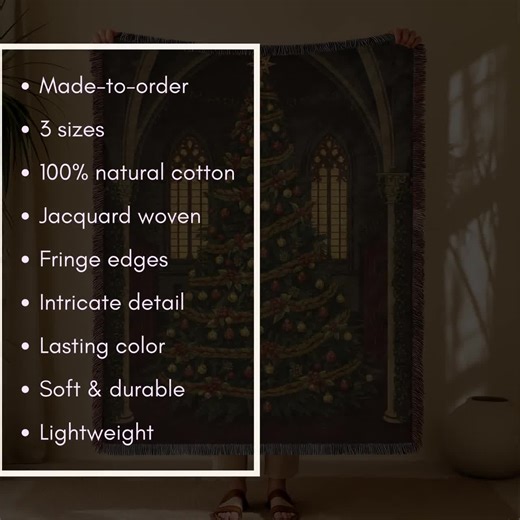 Christmas Tapestry, Antique Holiday Christmas Blanket, Xmas Tree Medieval Tapestry, Winter Castle Woven Wall Hanging, Gothic Medieval Decor - Etsy