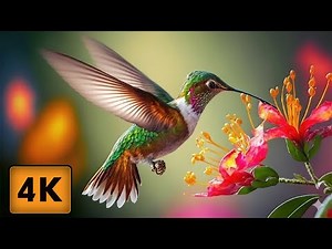 Colorful Birds in 4K UHD | Tropical Islands & Relaxing Nature Sounds