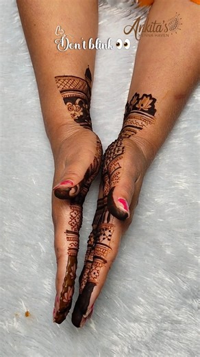 Wait for End 👀 #mehndi #henna #hennadesign #mehandi #ytshorts #shorts