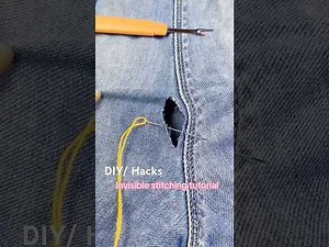 How to Mend a Hole in Jeans by Hand
