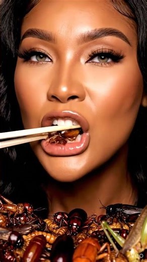 ASMR Eating Bugs | AI Generated Surreal Art