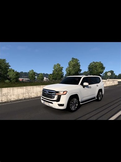 ETS2, Toyota Land Cruiser 300, Realistic Car Driving | Euro Truck Simulator 2 | Car Mod, PC Gameplay