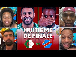 🚨 Algeria 🇩🇿 vs DR Congo 🇨🇩 in the Round of 16 of the 2025 AFCON 😱 Algerians are already panicking 😬