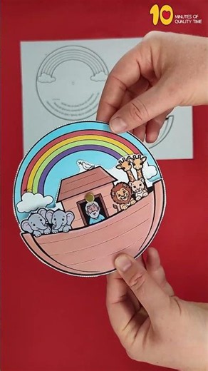 Noah's Ark Rainbow Covenant Wheel Craft