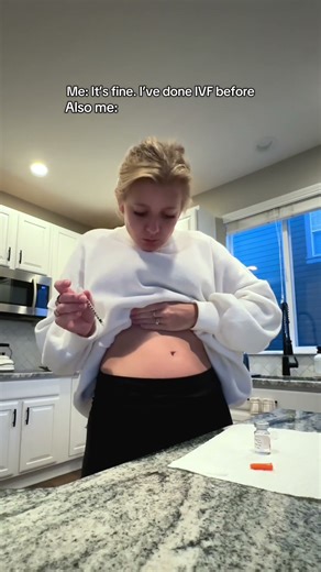 Giving Myself My First FET Shot | IVF Journey