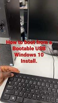 How to boot from a bootable USB. #bootableusbdrive #windows10 #windowsinstall