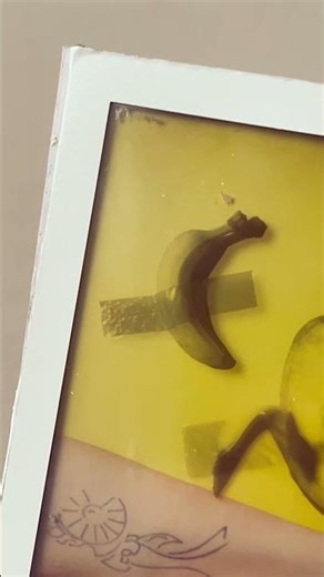 "Woman & Banana" - Multilayer Polaroid with Transparencies technique