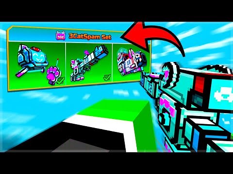 I'm Learning To 3 Cat Spam With The 3CatSpam Set.. (Pixel Gun 3D)