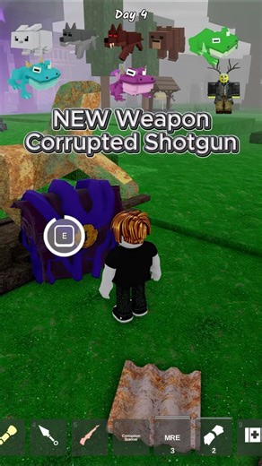 NEW Weapon Corrupted Shotgun | Roblox 99 nights in the forest #roblox #99nights #robloxtrend