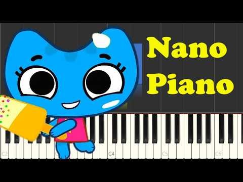 🎹 Kit-n-Kate Theme Song – Nano Piano Tutorial 🐱🎶