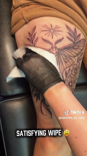 Massive Thigh Tattoo: A Beautiful Transformation