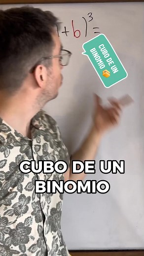 Cubo de un binomio 📦#geometria #edutok #escuela #matematica #profesor #viral #parati #fyp