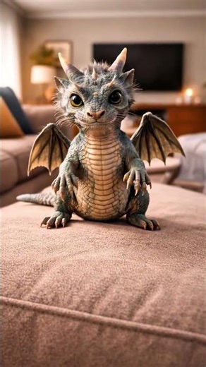 My Pet Dragon Fell While Flying 😳🐉⚽ #babydragon #cutepets #viral