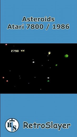 Asteroids Gameplay Atari 7800