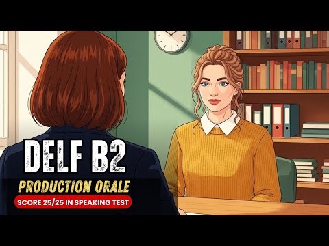DELF B2 Production Orale (French) : Full Exam Simulation | Score 25/25 in Speaking Test