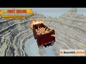 The MOST INSANE Leap of Death Challenge Ever! Total Destruction in BeamNG.drive