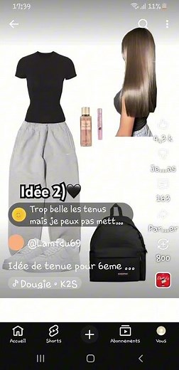 Idée de tenue pour les 6ème🌟