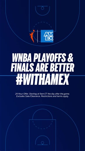 6.1K views · 48 reactions | If a player scores 30 PTS in a playoffs and finals game, card members score 30% off at WNBA Store the next day! Use AMEX card and code: AMEX30 | WNBA | Facebook