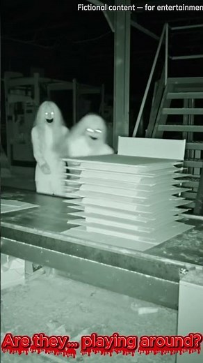 Ghosts Messing Around in an Abandoned Factory, 2 AM #FoundFootage #CCTVFootage #HorrorShorts