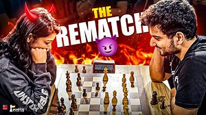 After the exciting first game, it was time for the rematch. Can Samay finish the day off with a smashing win or will Amruta show why she is the real supreme leader ;) Video: ChessBase India #Chess #ChessBaseIndia #samayraina #sagarshah | ChessBase India