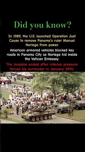 Operation Just Cause (1989): How the U.S. Captured Panama’s Dictator #shorts #ww2