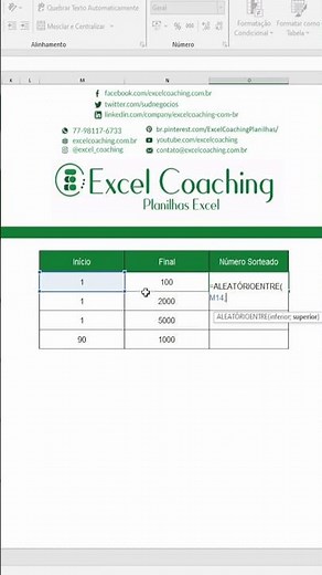 Diversão com o Excel: Como Gerar Números Aleatórios em Suas Planilhas 🎲📊