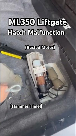 Mercedes ML350 Liftgate Motor not working - Lift gate malfunction wet motor repair fix #ml350 #w164