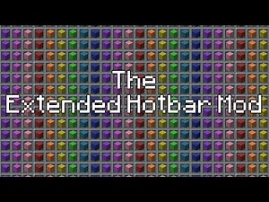 [1.8.9 and 1.9.4 Official Download] Minecraft Extended Hotbar Mod w/ G4me4u