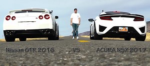 After defeating an Aventador, Acura NSX faces off against the GT-R