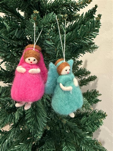 Handmade Felt Angel Ornament: Wool Christmas Tree Decoration, Scandinavian Holiday Décor, Felt Angel Gift, Nordic Xmas Ornament - Etsy Australia