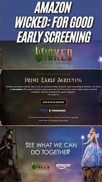 Amazon "WICKED: FOR GOOD" Advanced Screening #wicked #wickedforgood #arianagrande #cynthiaerivo